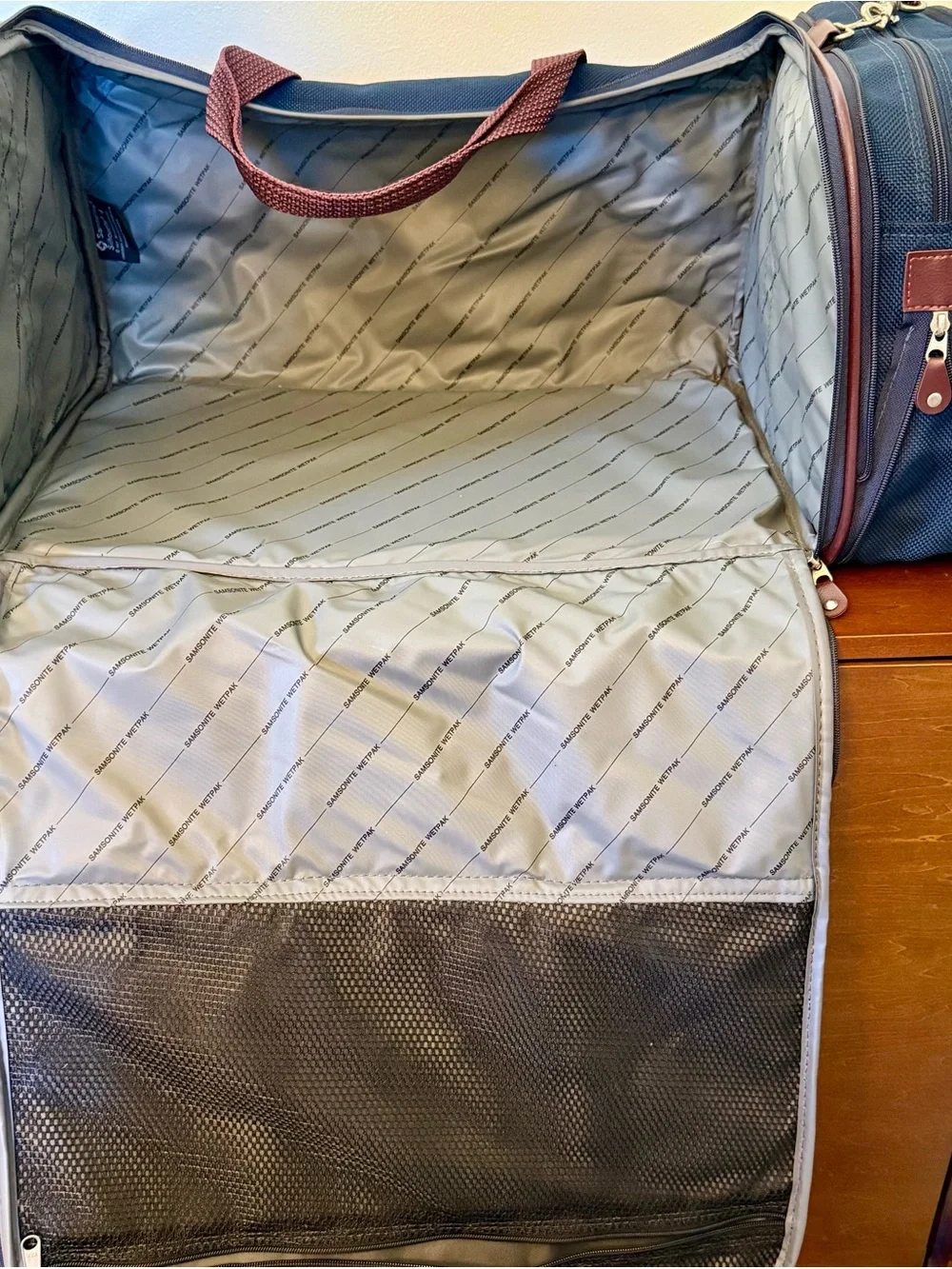 Vintage Samsonite Silhouette 4 Duffel Bag Blue Overnight Carry On Weekender 1987